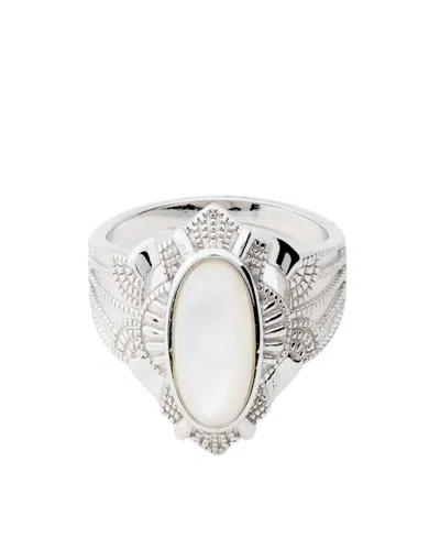 Traditions Jewelry Company Sterling Silver Mother Of Pearl Ring In Metallic