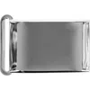 Trafalgar 25mm Smooth Polished Finish Compression Belt Buckle In Polish Silver