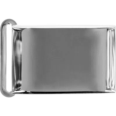 Trafalgar 25mm Smooth Polished Finish Compression Belt Buckle In Polish Silver