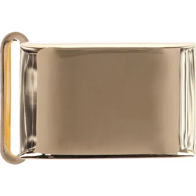 Trafalgar 25mm Smooth Polished Finish Compression Belt Buckle In Polished Gold