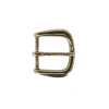 Trafalgar 30mm Solid Brass Rounded Minimalist Harness Belt Buckle In Gold