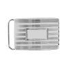 Trafalgar 30mm Sterling Silver Engine Turned With Large Loop Compression Belt Buckle