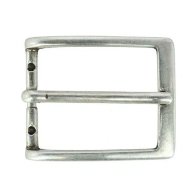 Trafalgar 32mm Simply Stated Single Pronged Solid Brass Harness Belt Buckle In Antique Silver