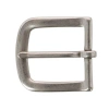 Trafalgar 32mm Solid Brass Nickel Matte Single Prong Buckle In Silver