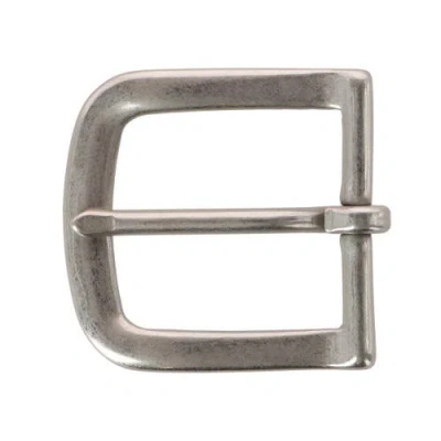 Trafalgar 32mm Solid Brass Nickel Matte Single Prong Buckle In Silver