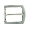Trafalgar 32mm Square Bubble Edge Solid Brass Harness Belt Buckle In Antique Silver