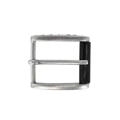 Trafalgar 35mm Italian Side Detailed Solid Brass With Black Stag Horn Roller Harness Belt Buckle