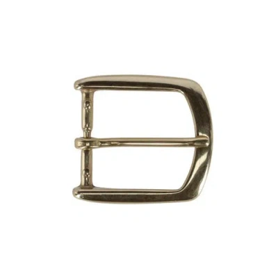 Trafalgar 35mm Italian Solid Brass Rounded Edged Harness Belt Buckle