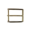 Trafalgar 35mm Rectangular Classic Solid Brass Roller Harness Belt Buckle In Gold