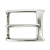 Trafalgar 35mm Rectangular Edged Solid Brass Harness Belt Buckle In Antique Silver