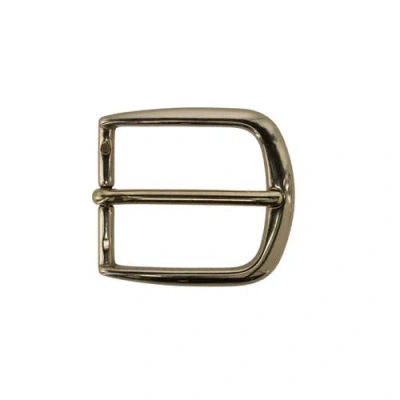 Trafalgar 35mm Solid Brass Italian Classic Rounded Harness Belt Buckle