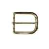 Trafalgar 35mm Solid Brass Italian Rounded Edged Harness Belt Buckle