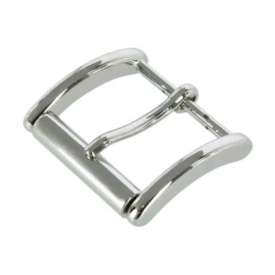 Trafalgar 35mm Solid Brass Roller Harness Belt Buckle In Silver