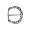 Trafalgar 40mm Italian Solid Brass Twisted Patterned Harness Belt Buckle