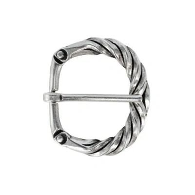 Trafalgar 40mm Italian Solid Brass Twisted Patterned Harness Belt Buckle