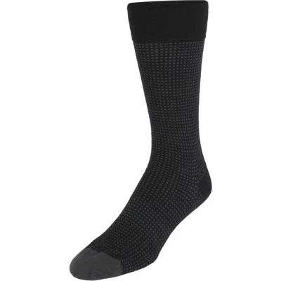 Trafalgar Alderic Birdseye Patterned Mid-calf Merino Wool Socks
