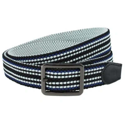 Trafalgar Alejandro Black Stripes And White Reversible Braided Casual Golf Belt