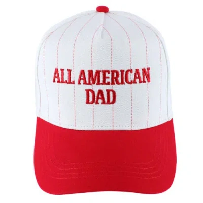 Trafalgar All American Dad Pinstripe Baseball Hat In White