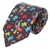 Trafalgar Autism Visibility Novelty Silk Necktie In Multi