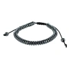 Trafalgar Axel Metallic Bead Adjustable Bracelet In Gray