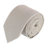 Trafalgar Baldwin Metallic Dash Silk Business Necktie In White