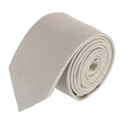 Trafalgar Baldwin Metallic Dash Silk Business Necktie In White