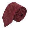 Trafalgar Baldwin Metallic Dash Silk Business Necktie In Red