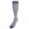 Trafalgar Bernard Chain Link Over The Calf Mercerized Cotton Socks In Grey