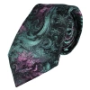 Trafalgar Big And Tall Arcane Storm Silk Novelty Neck Tie In Multi