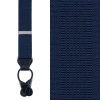 Trafalgar Big & Tall Classic Stretch Button End Suspenders In Navy