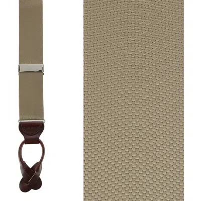 TRAFALGAR TRAFALGAR BIG & TALL HUDSON SOLID BUTTON END SUSPENDERS