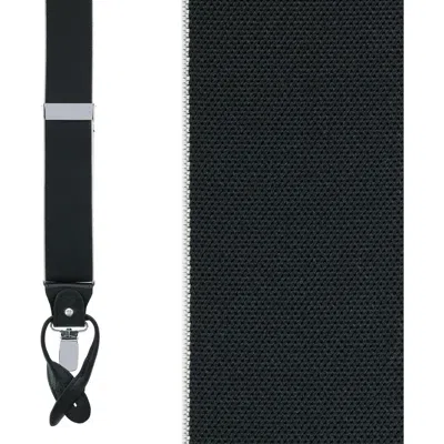 Trafalgar Big & Tall Maddox 35mm Convertible Suspenders In Black