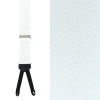 Trafalgar Big & Tall Monte Bello Interlocked Silk Formal Suspenders In White