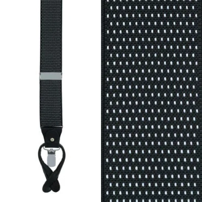 Trafalgar Men's Big & Tall Napier Convertible Suspenders In Black