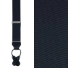 Trafalgar Big & Tall Phoenix 38mm Grosgrain Non Stretch Ribbon Button End Suspenders In Black