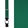 Trafalgar Big & Tall Phoenix 38mm Grosgrain Non Stretch Ribbon Button End Suspenders In Dark Green