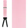 Trafalgar Big & Tall Sutton Solid Silk Formal End Suspenders In Pink