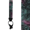 Trafalgar Big And Tall The Arcane Storm Button End Novelty Brace In Green