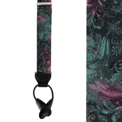 Trafalgar Big And Tall The Arcane Storm Button End Novelty Brace In Multi