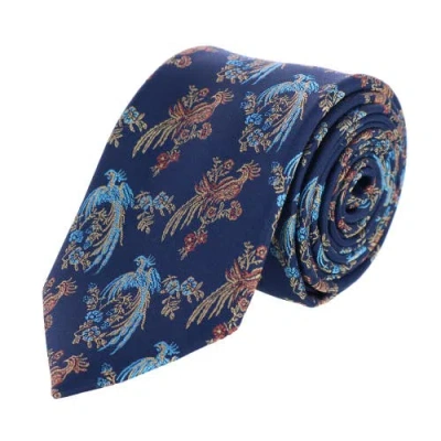 Trafalgar Birds Of Prosperity Necktie In Navy