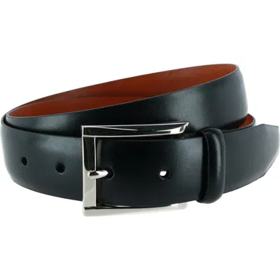 Trafalgar Broderick 32mm Leather Dress Belt In Black