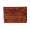 TRAFALGAR TRAFALGAR CAELEN PLAID EMBOSSED RFID LEATHER CARD CASE