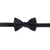 Trafalgar Carnival Diamond Multi-colored Novelty Silk Bow Tie In Black