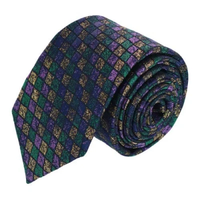 Trafalgar Carnival Diamond Multi-colored Novelty Silk Necktie