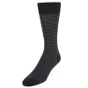 Trafalgar Carvel Striped Pattern Mid-calf Pima Cotton Socks