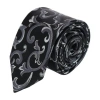 Trafalgar Christian The Romantic Brocade Silk Necktie In Silver
