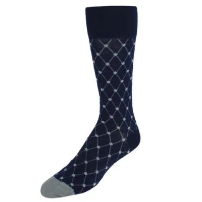 Trafalgar Ciel Diamon Patterned Mid-calf Merino Wool Socks In Multi