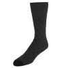 Trafalgar Ciel Diamon Patterned Mid-calf Merino Wool Socks In Black