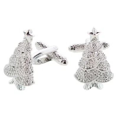 Trafalgar Clarence's Tree Of Wonder Cufflinks (1 Pair) In Silver