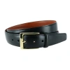 Trafalgar Classic 30mm Cortina Leather Belt In Black